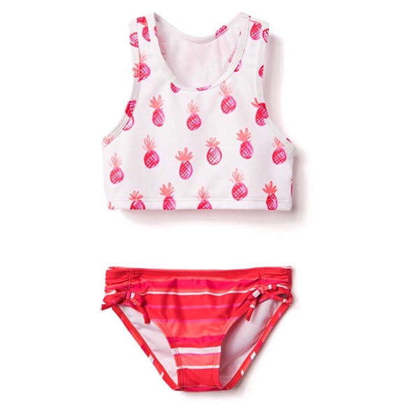 NWT Gymboree Girls Rash Guard Set Swimsuit Kid Girl Beach UPF 50 2pc